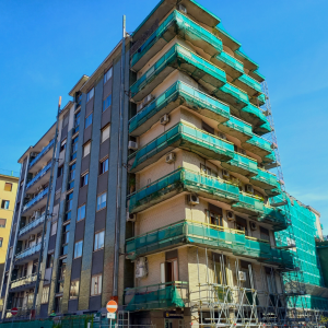 Consolidamento facciate in klinker - Napoli