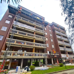 Consolidamento facciate in klinker - Novate milanese